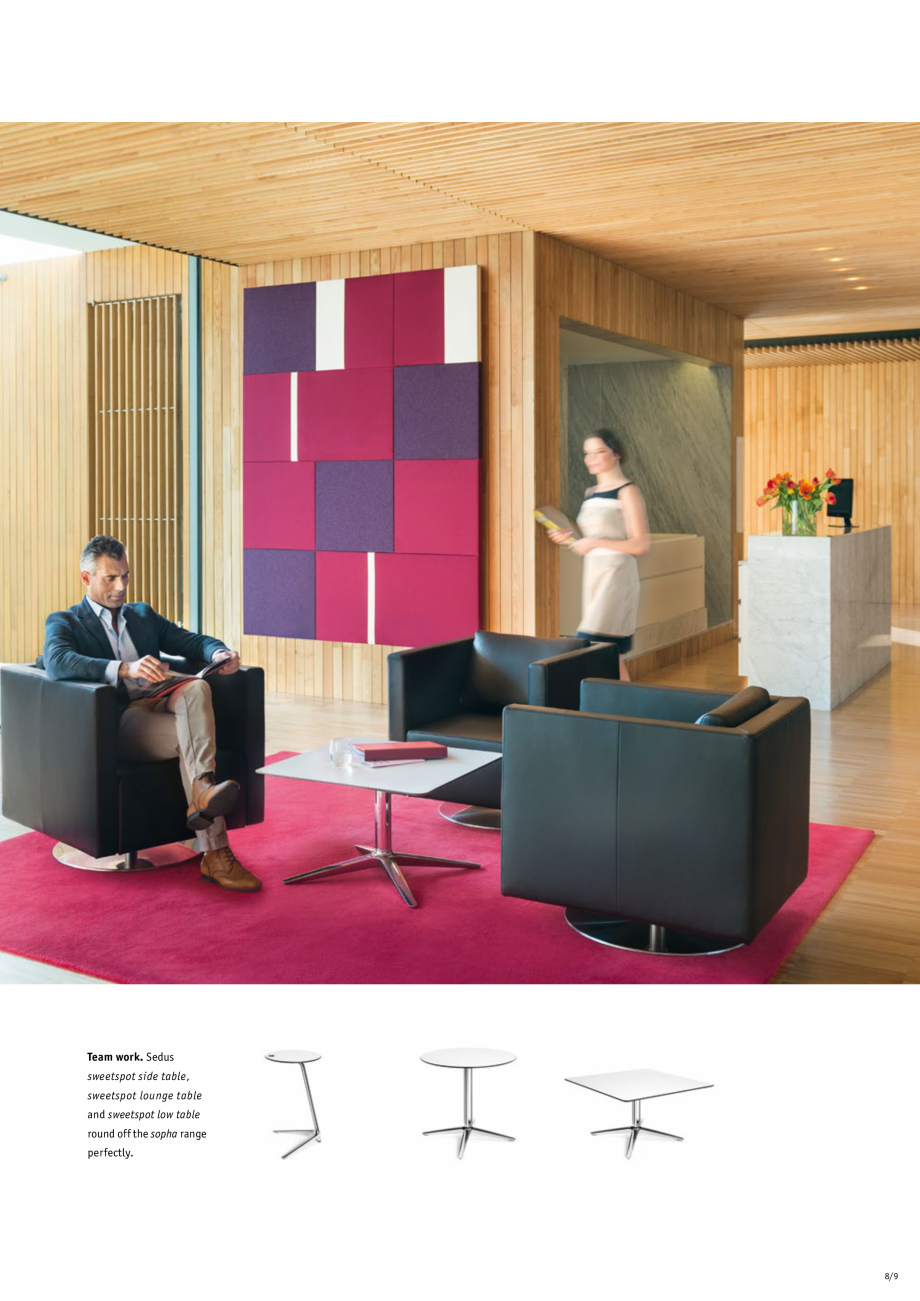 Pagina 9-Mese bistro pentru birouri SEDUS SOPHA TABLE Catalog, brosura Engleza 