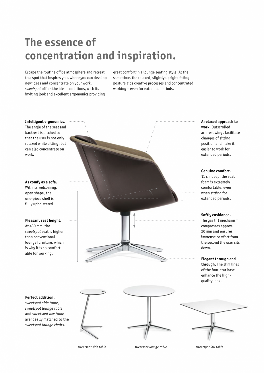 Pagina 4-Mese bistro pentru birouri SEDUS SWEETSPOT TABLE Catalog, brosura Engleza edus sweetspot:

Around...