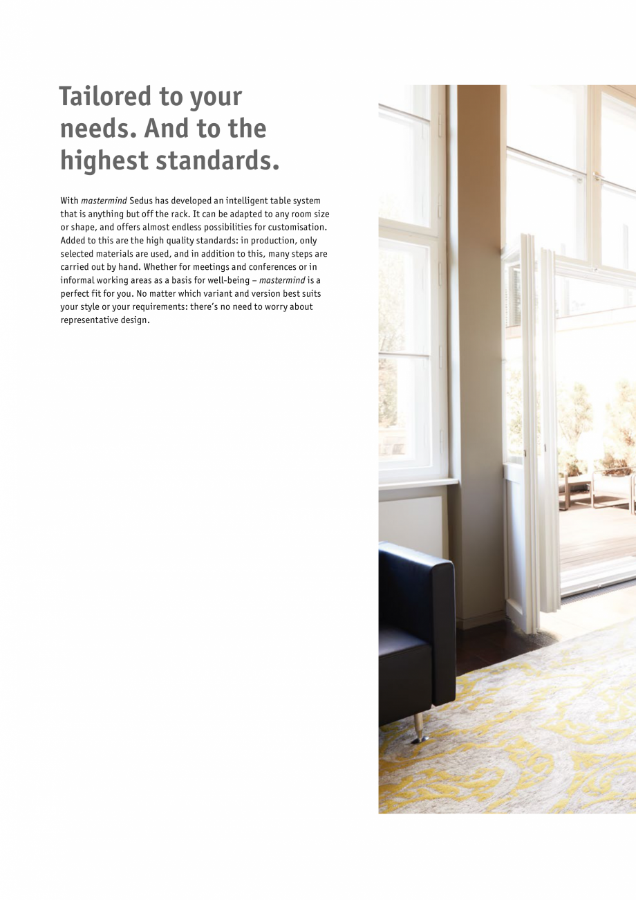 Pagina 2-Masa pentru birou SEDUS MASTERMIND, MASTERMIND HIGH DESK Specificații tehnice Engleza an be...