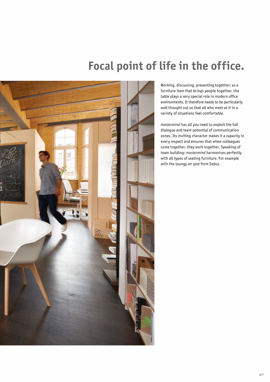 Pagina 7-Masa pentru birou SEDUS MASTERMIND, MASTERMIND HIGH DESK Specificații tehnice Engleza and for more ...
