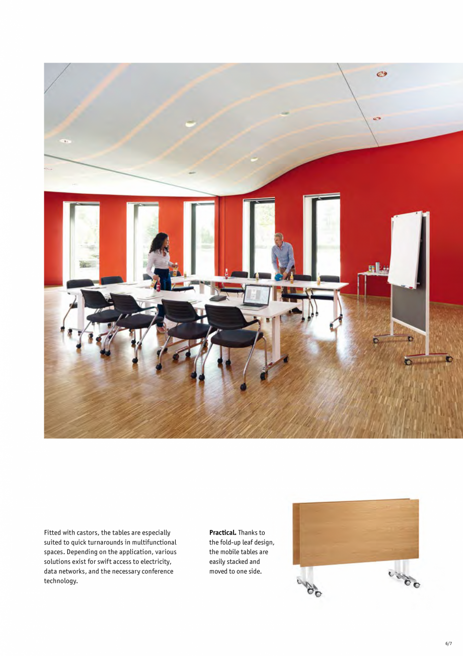 Pagina 7-Masa pentru birou SEDUS BRAINSTORM Fisa tehnica Engleza , height
1050 mm, table top
dimensions 700 x...