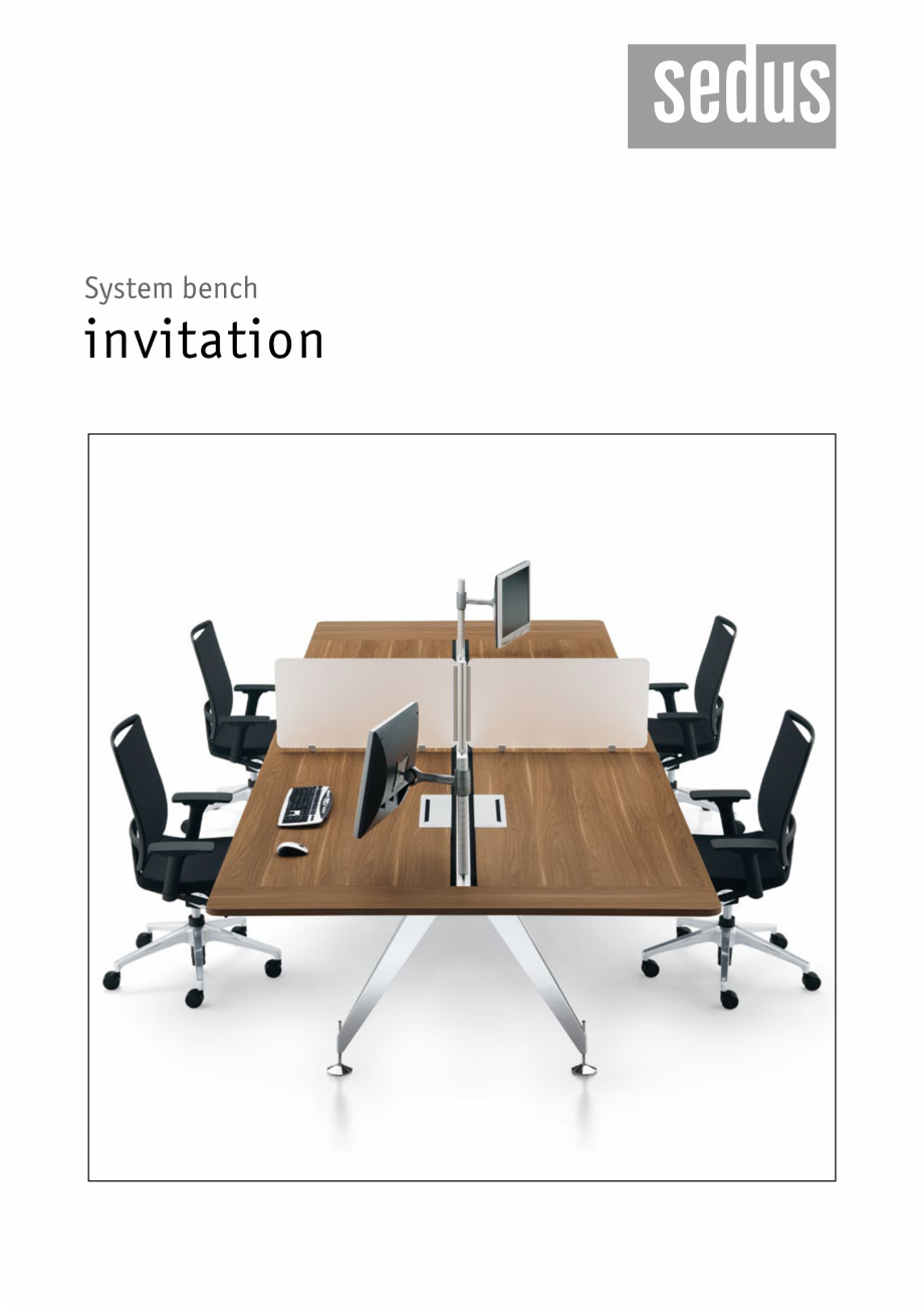 Pagina 1-Masa pentru birou SEDUS INVITATION Team, INVITATION Meeting Specificații tehnice Engleza System...