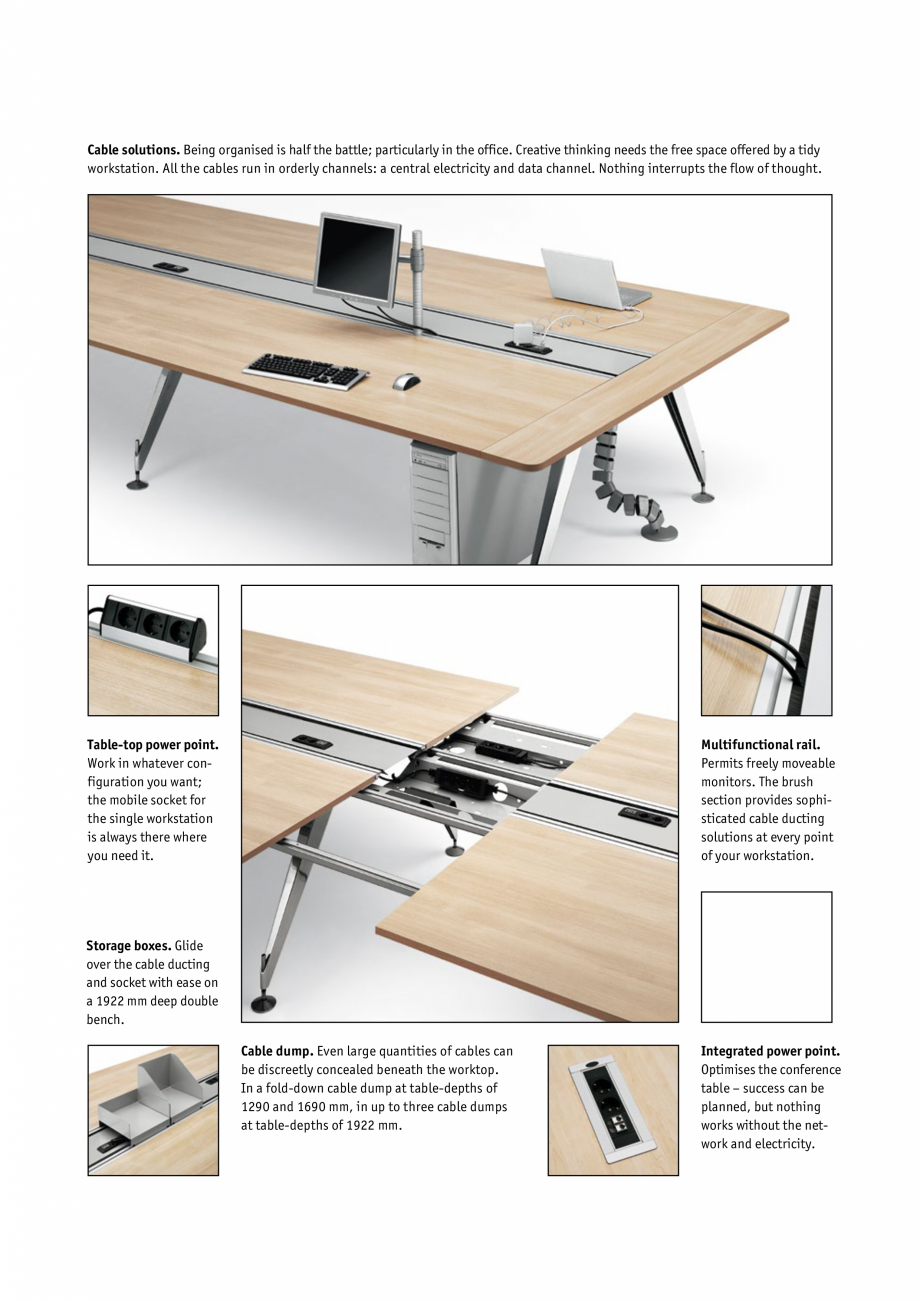Pagina 14-Masa pentru birou SEDUS INVITATION Team, INVITATION Meeting Specificații tehnice Engleza 