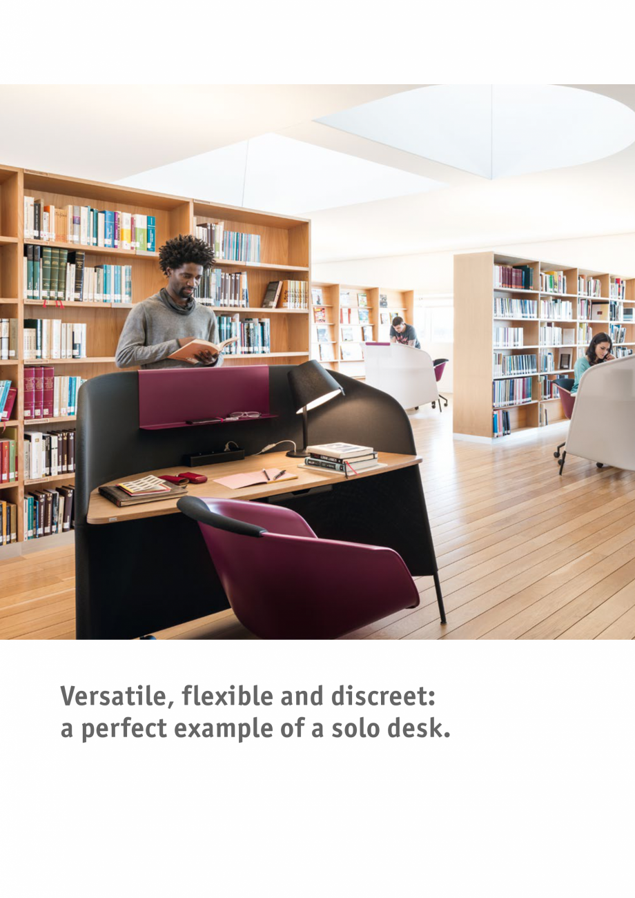 Pagina 4-Masa pentru birou SEDUS SECRETAIR Fisa tehnica Engleza ghly elastic and is always in shape.
Metal...