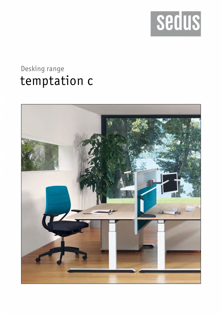Pagina 1 - Masa pentru birou SEDUS TEMPTATION C Single Fisa tehnica Engleza Desking range
...