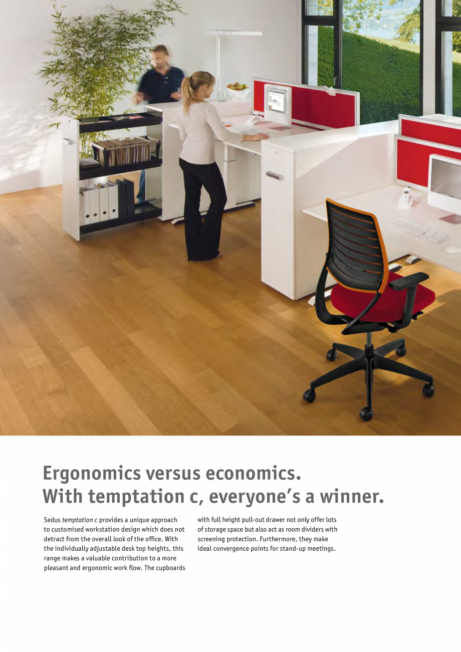 Pagina 6-Masa pentru birou SEDUS TEMPTATION C Single Fisa tehnica Engleza h six different height settings,...