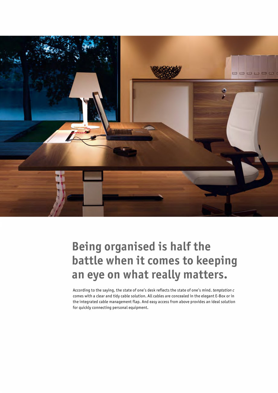 Pagina 10-Masa pentru birou SEDUS TEMPTATION C Single Fisa tehnica Engleza 
Notelet box 90 x 90 mm 	

Pen box
...