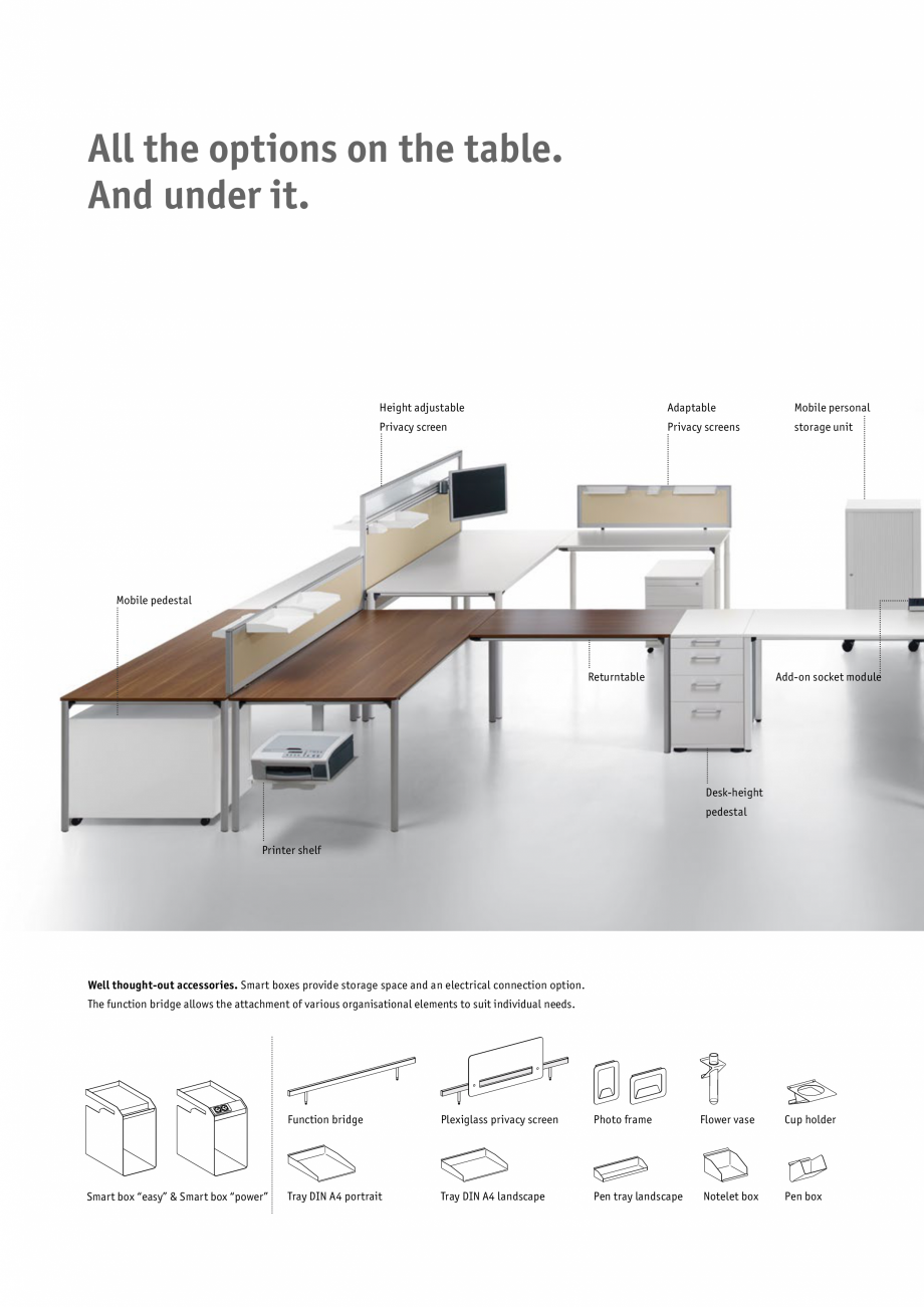 Pagina 10-Masa pentru birou SEDUS TEMPTATION FOUR Single Fisa tehnica Engleza ack ash

A14 pure white

K74...