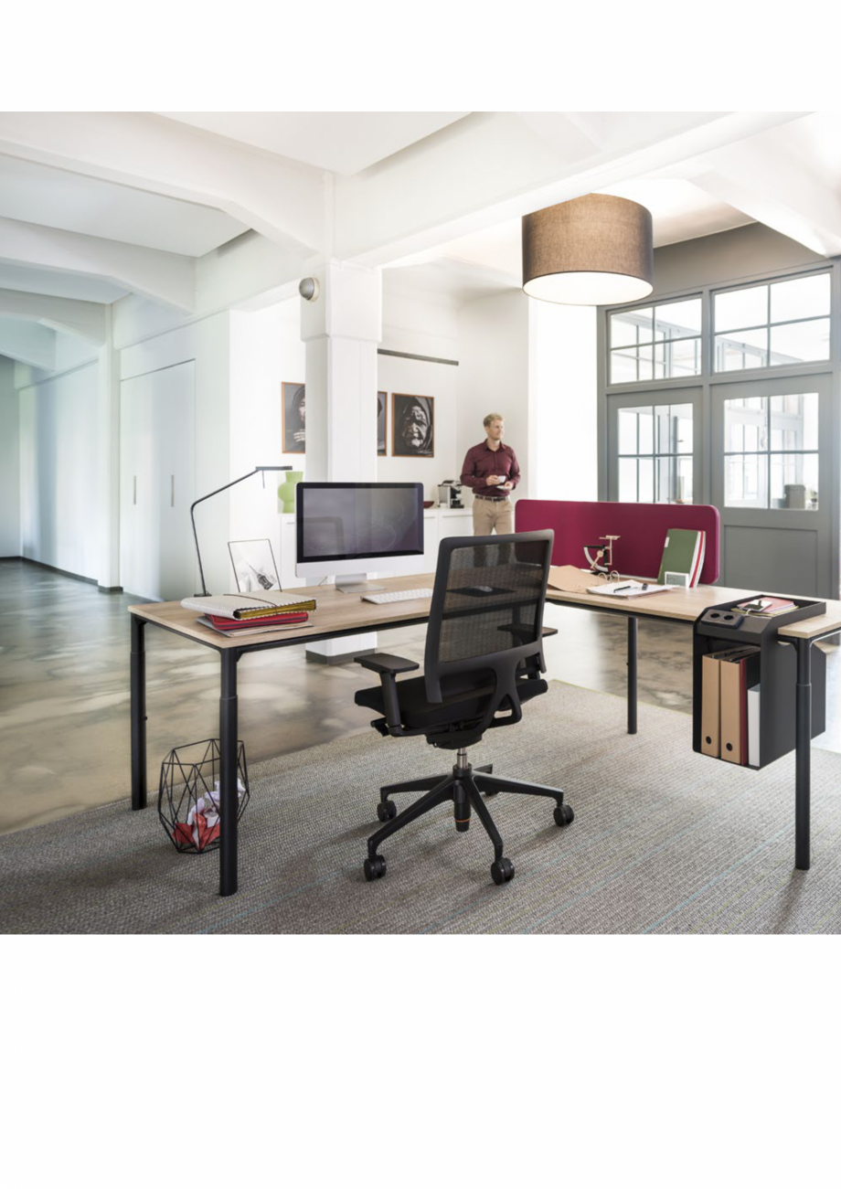 Pagina 4-Masa pentru birou SEDUS TEMPTATION FOUR Single Fisa tehnica Engleza 
sturdy connection of
the...