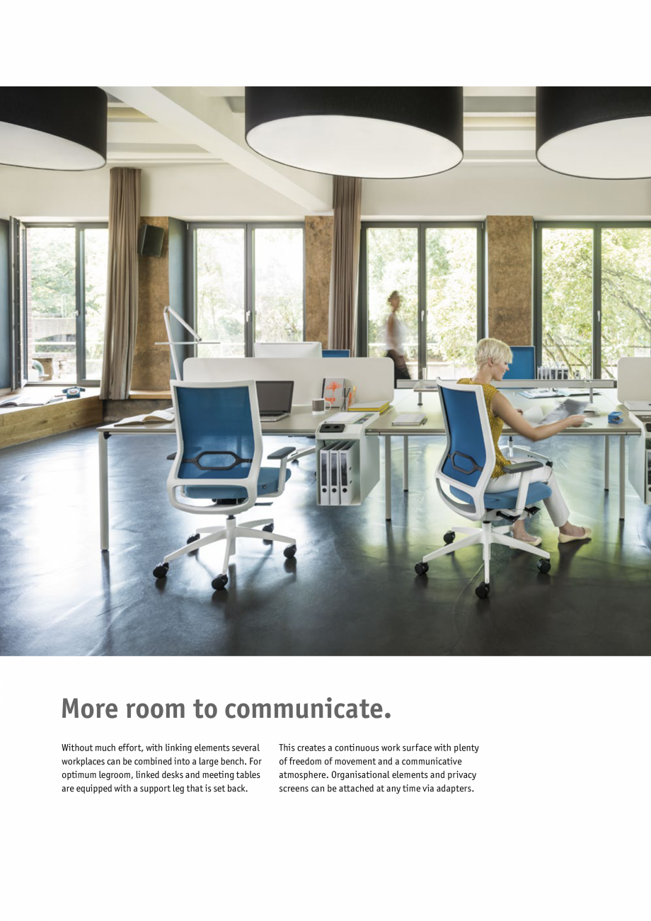 Pagina 8-Masa pentru birou SEDUS TEMPTATION FOUR Single Fisa tehnica Engleza he storage space in the direct...