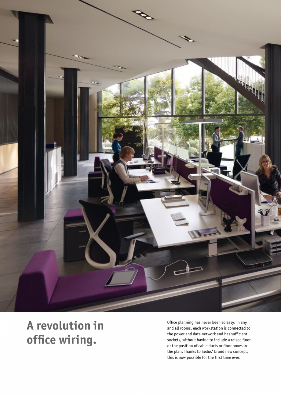 Pagina 13-Masa pentru birou SEDUS TEMPTATION TWIN Fisa tehnica Engleza What is
required is teamwork and...