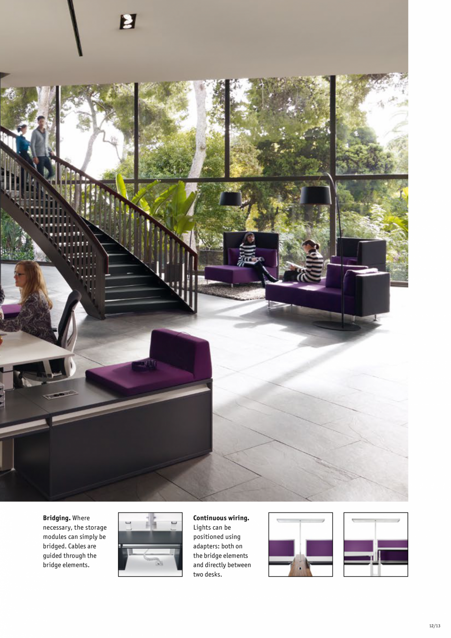 Pagina 14-Masa pentru birou SEDUS TEMPTATION TWIN Fisa tehnica Engleza 
1400/1500/1700/1900

Shelving with...