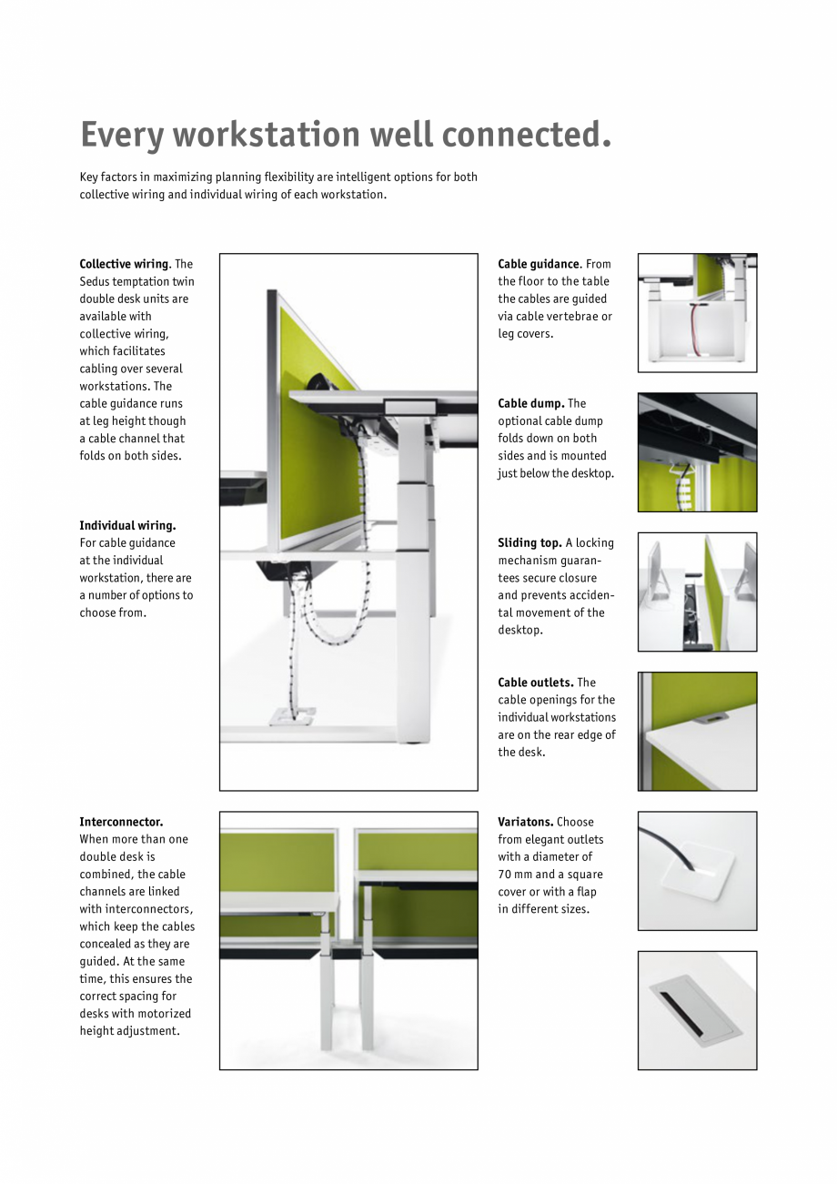 Pagina 17-Masa pentru birou SEDUS TEMPTATION TWIN Fisa tehnica Engleza lasered by Sedus”
guarantee seamless...