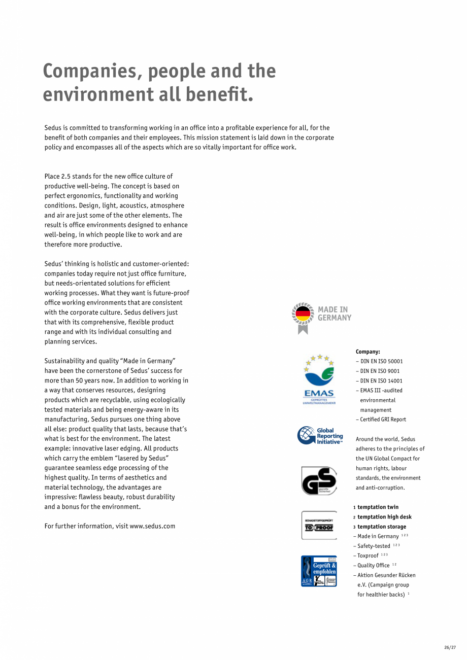 Pagina 27-Masa pentru birou SEDUS TEMPTATION TWIN Fisa tehnica Engleza 