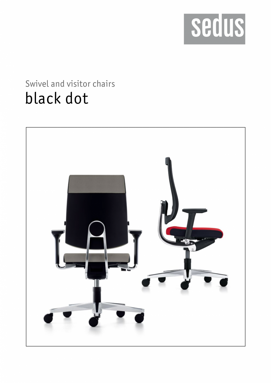 Pagina 1 - Scaune de birou pivotante, scaune pentru meeting SEDUS BLACK DOT pivotante, BLACK DOT...