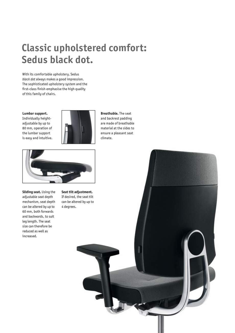 Pagina 10 - Scaune de birou pivotante, scaune pentru meeting SEDUS BLACK DOT pivotante, BLACK DOT...