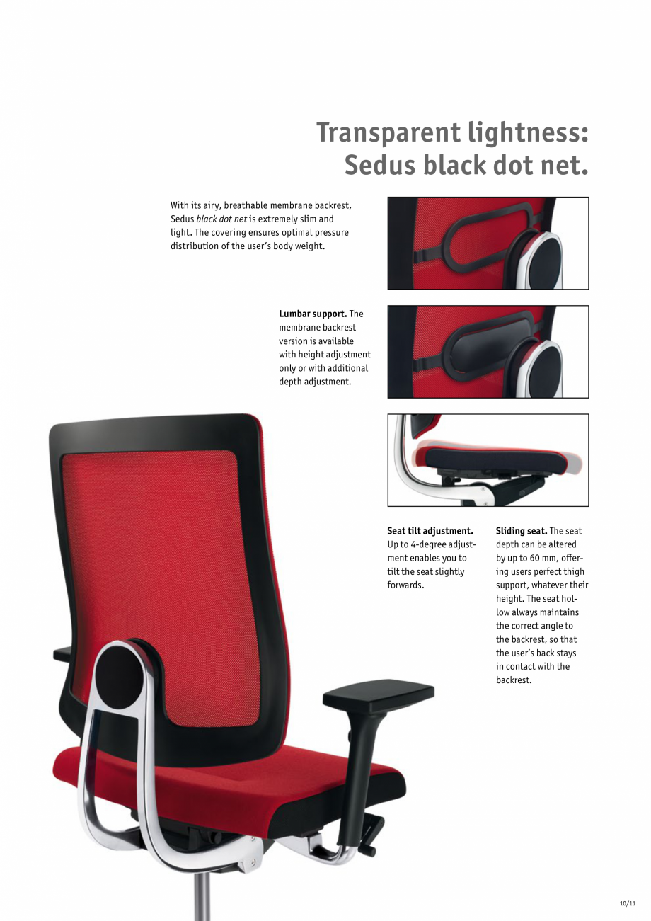 Pagina 11 - Scaune de birou pivotante, scaune pentru meeting SEDUS BLACK DOT pivotante, BLACK DOT...
