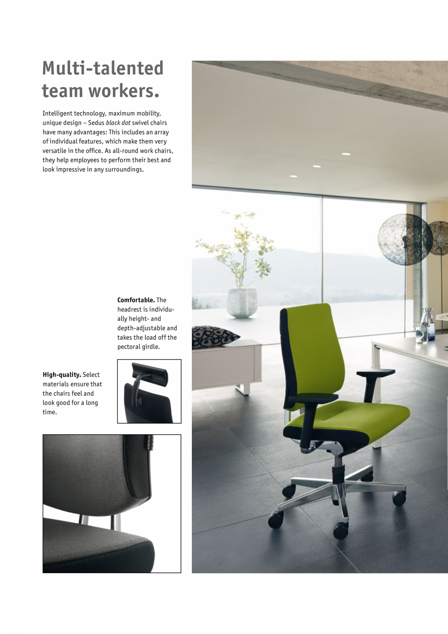 Pagina 12-Scaune de birou pivotante, scaune pentru meeting SEDUS BLACK DOT pivotante, BLACK DOT meeting...