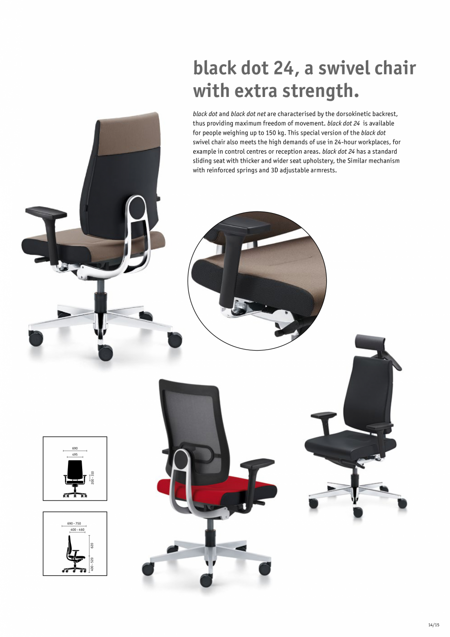 Pagina 15-Scaune de birou pivotante, scaune pentru meeting SEDUS BLACK DOT pivotante, BLACK DOT meeting...