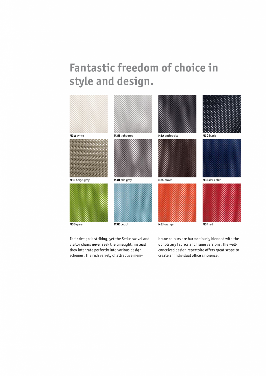 Pagina 6-Scaune de birou pivotante  SEDUS NETWIN Catalog, brosura Engleza Similar” mechanism with seat...