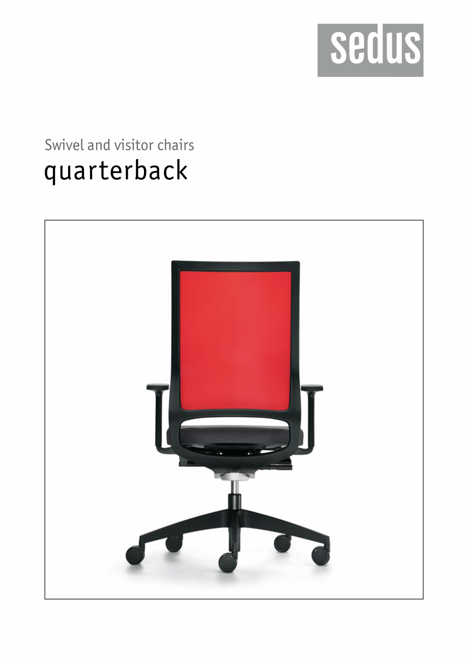 Pagina 1 - Scaune de birou pivotante, scaune pentru meeting SEDUS QUARTERBACK meeting, QUARTERBACK...
