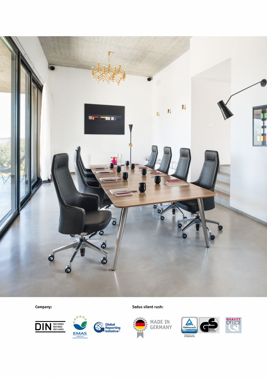 Pagina 1-Scaune de birou pivotante, scaune pentru meeting SEDUS SILENT RUSH pivotante, SILENT RUSH meeting...