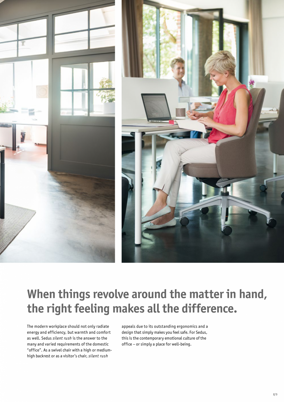 Pagina 4-Scaune de birou pivotante, scaune pentru meeting SEDUS SILENT RUSH pivotante, SILENT RUSH meeting...