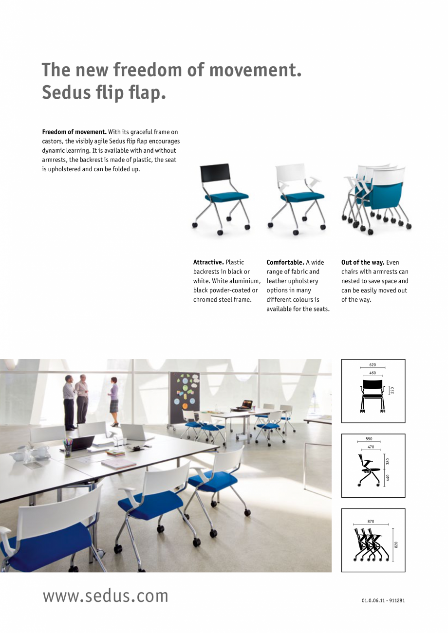 Pagina 2-Scaune pentru meeting SEDUS FLIP FLAP Catalog, brosura Engleza 