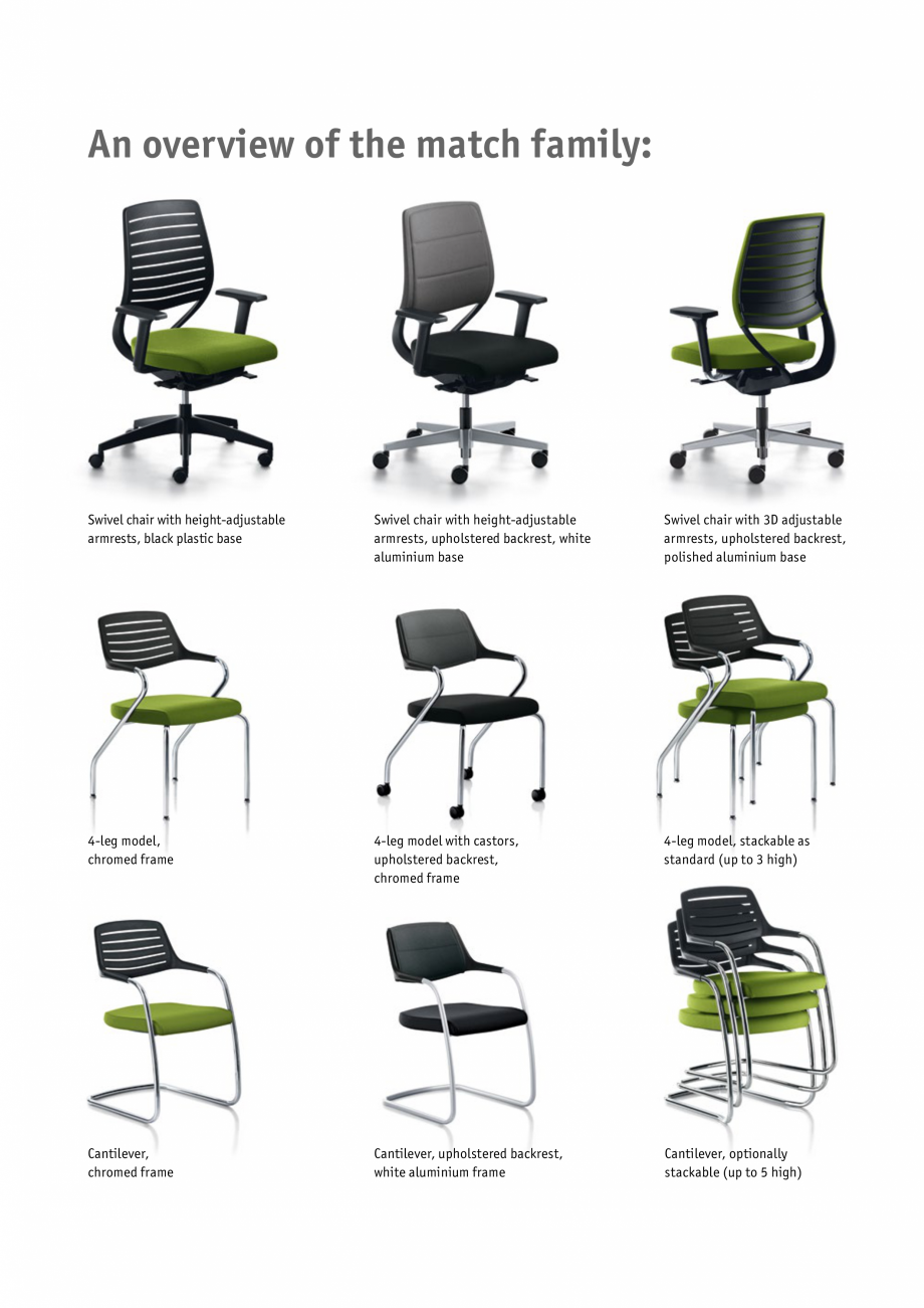 Pagina 12-Scaune pentru meeting SEDUS MATCH Catalog, brosura Engleza 