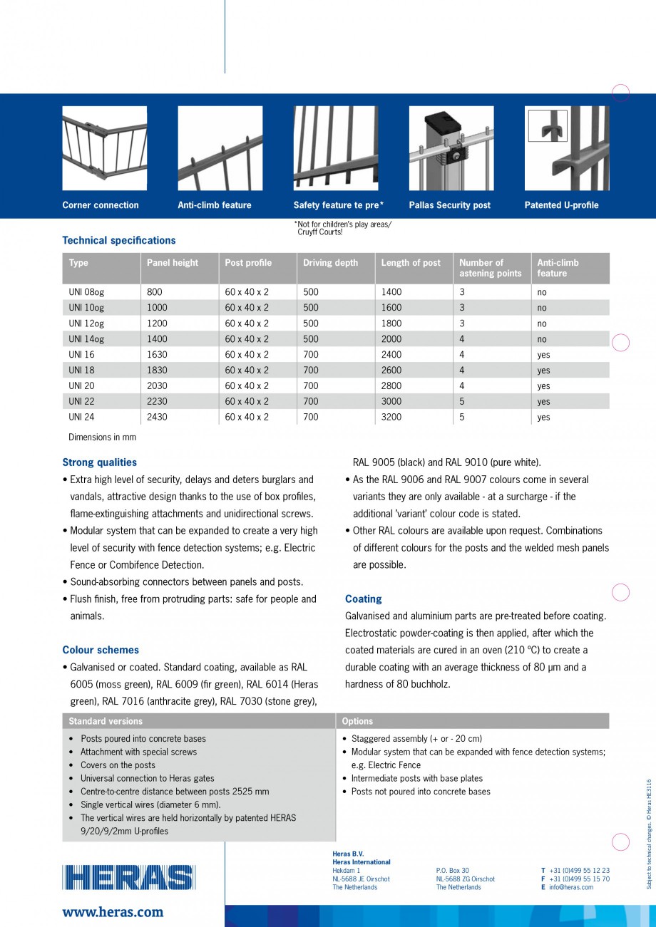 Pagina 2-Panouri rigide cu profile U HERAS UNI Fisa tehnica Engleza b feature

Panel height

Pallas Security ...