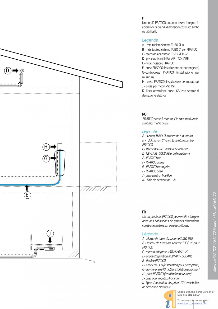 Pagina 9 - Kit pentru sistemul centralizat de aspirare TUBO PRATICO Fisa tehnica Romana, Franceza,...