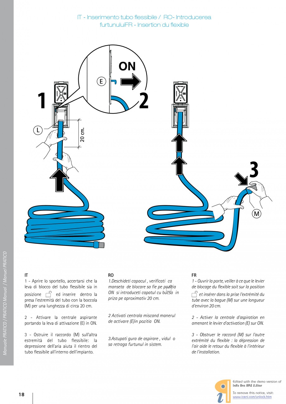 Pagina 18 - Kit pentru sistemul centralizat de aspirare TUBO PRATICO Fisa tehnica Romana, Franceza, ...