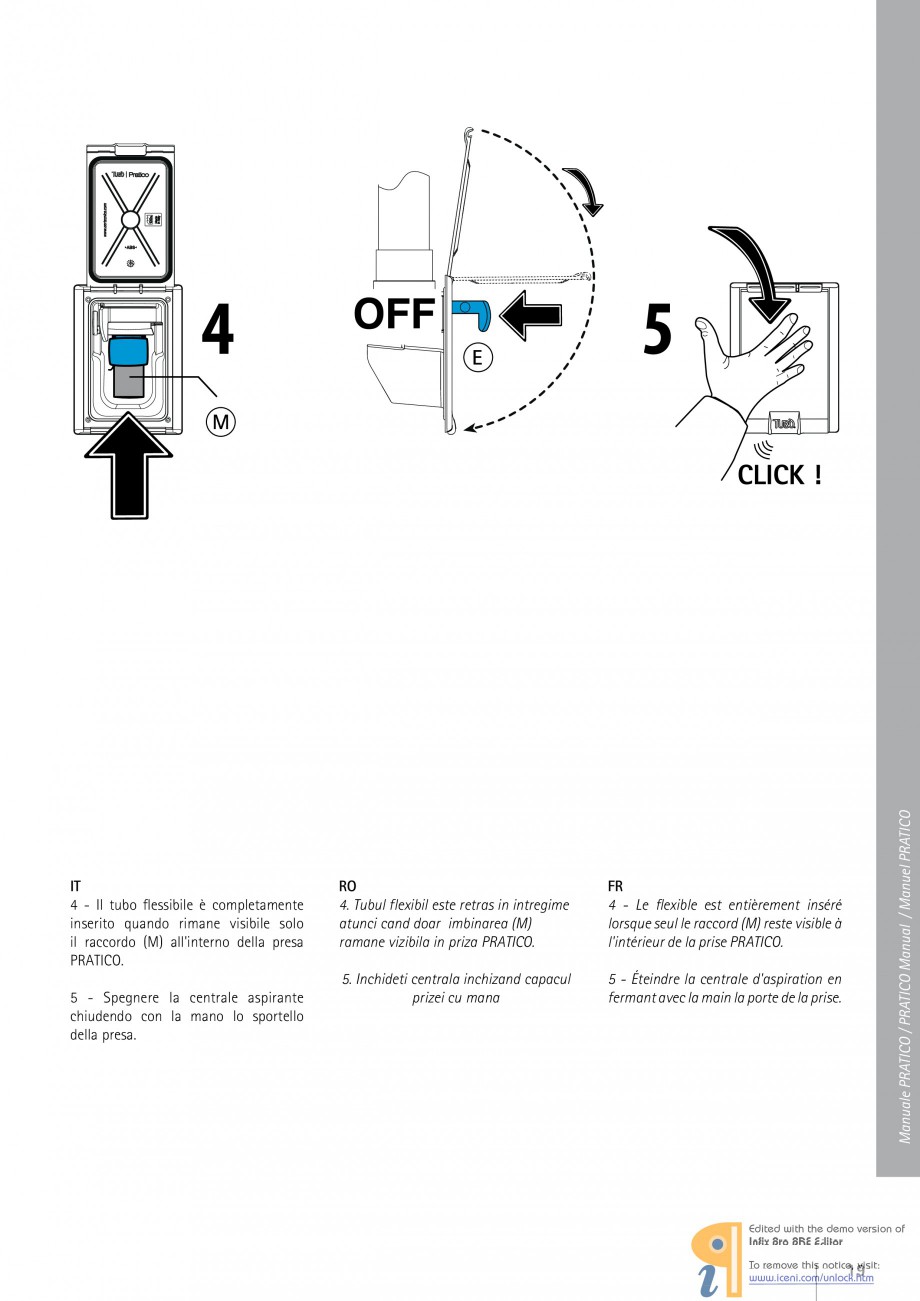 Pagina 19 - Kit pentru sistemul centralizat de aspirare TUBO PRATICO Fisa tehnica Romana, Franceza, ...