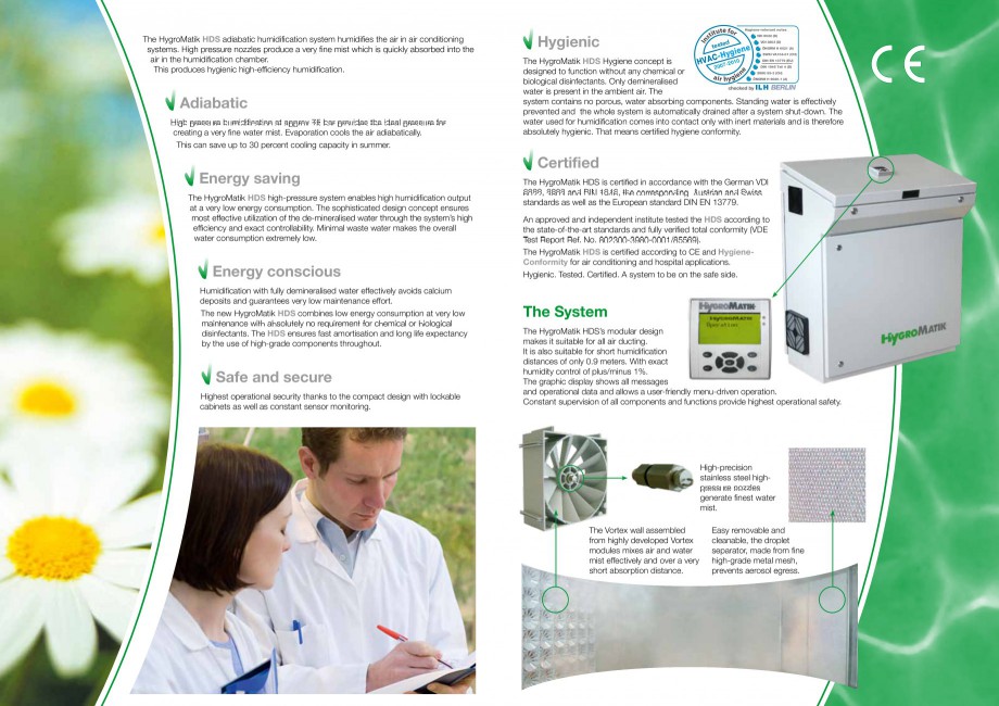 Pagina 2-Umidificator cu atomizare HYGROMATIK HDS Fisa tehnica Engleza  high humidification
outputs for...