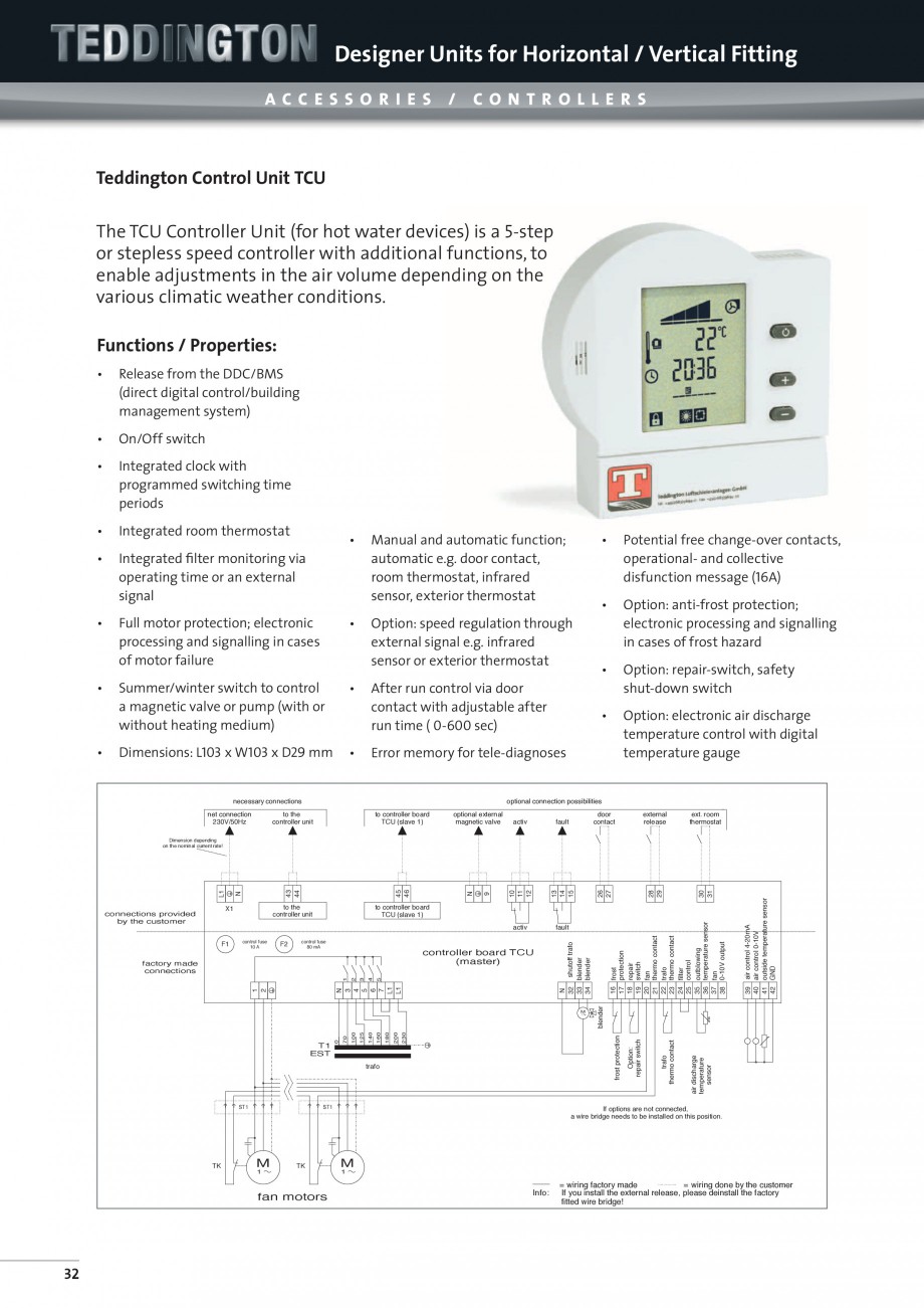 Pagina 12-Perdea de aer arhitecturala TEDDINGTON CHARISMA Fisa tehnica Engleza alve for controlling especially...
