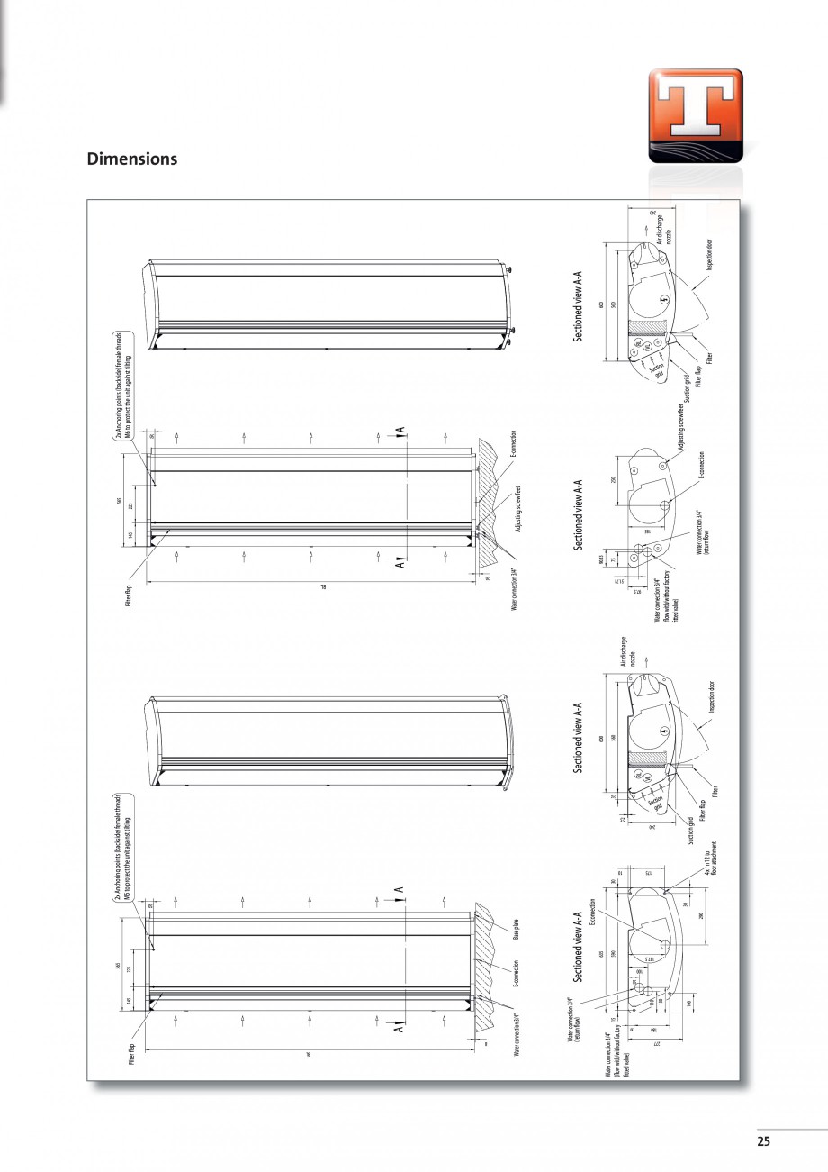 Pagina 5-Perdea de aer arhitecturala TEDDINGTON SAPHIR Fisa tehnica Engleza 

4.29

5.14

6.00

[kg]

70

80
...