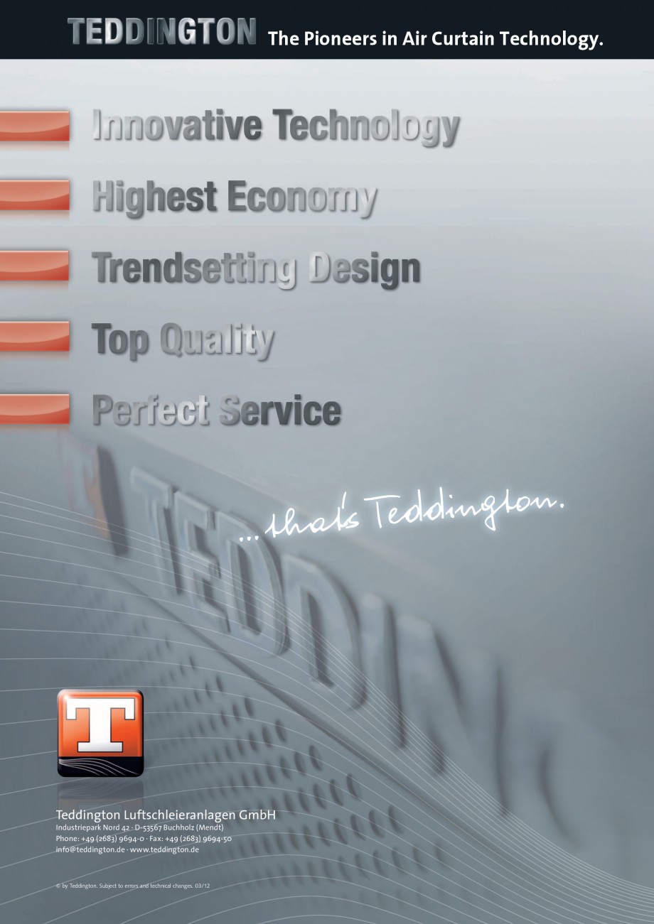 Pagina 12-Perdea de aer arhitecturala TEDDINGTON TOPAS Fisa tehnica Engleza hot water devices) is a 5-step
or ...