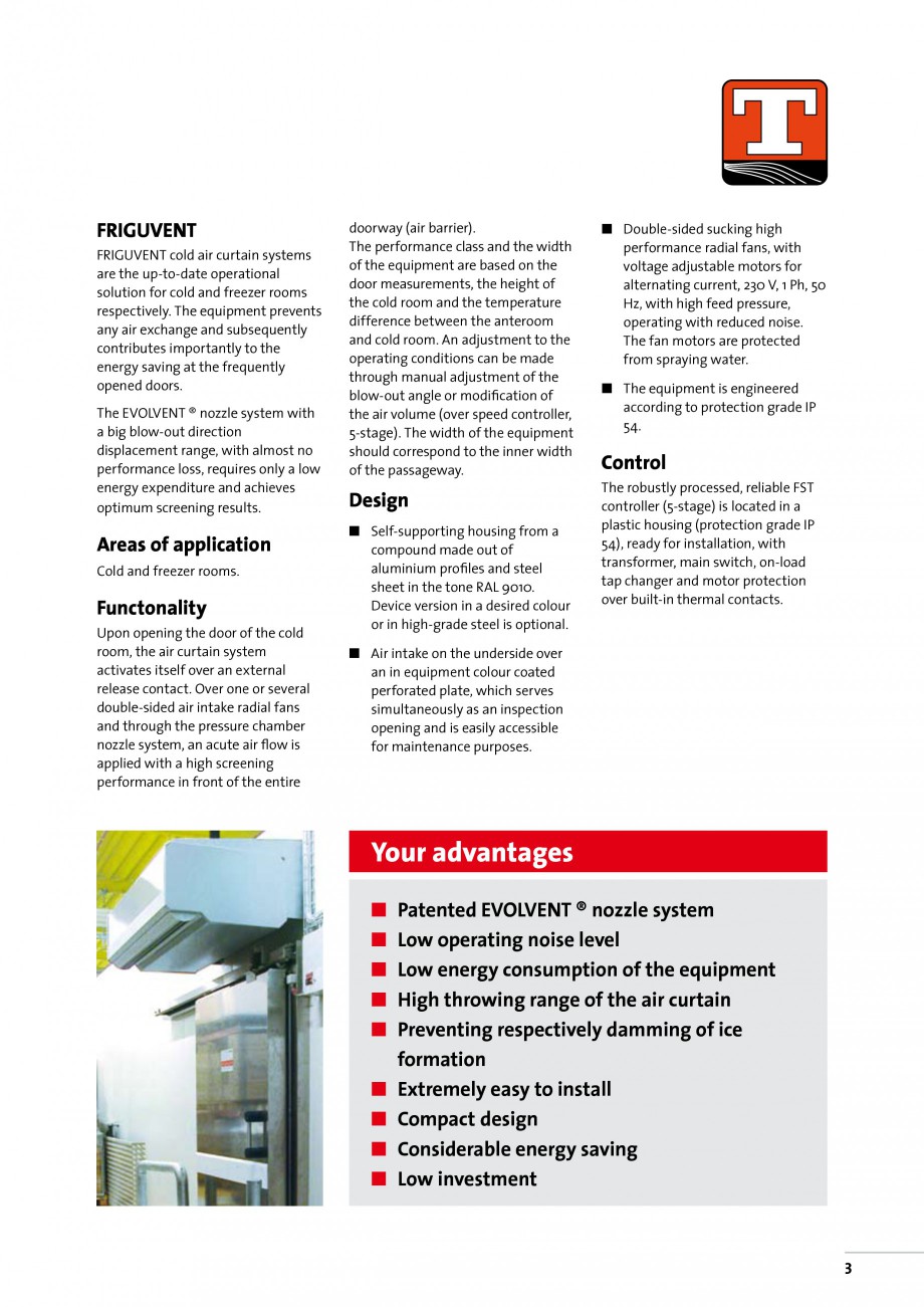 Pagina 3-Perdea de aer industriala TEDDINGTON FRIGUVENT Fisa tehnica Engleza ent range, with almost no...