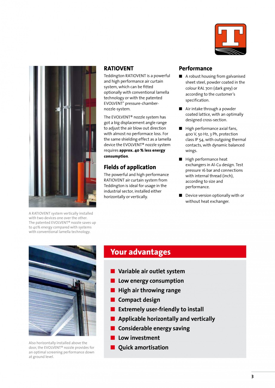 Pagina 3-Perdea de aer industriala TEDDINGTON RATIOVENT Fisa tehnica Engleza  one over the other.
The...