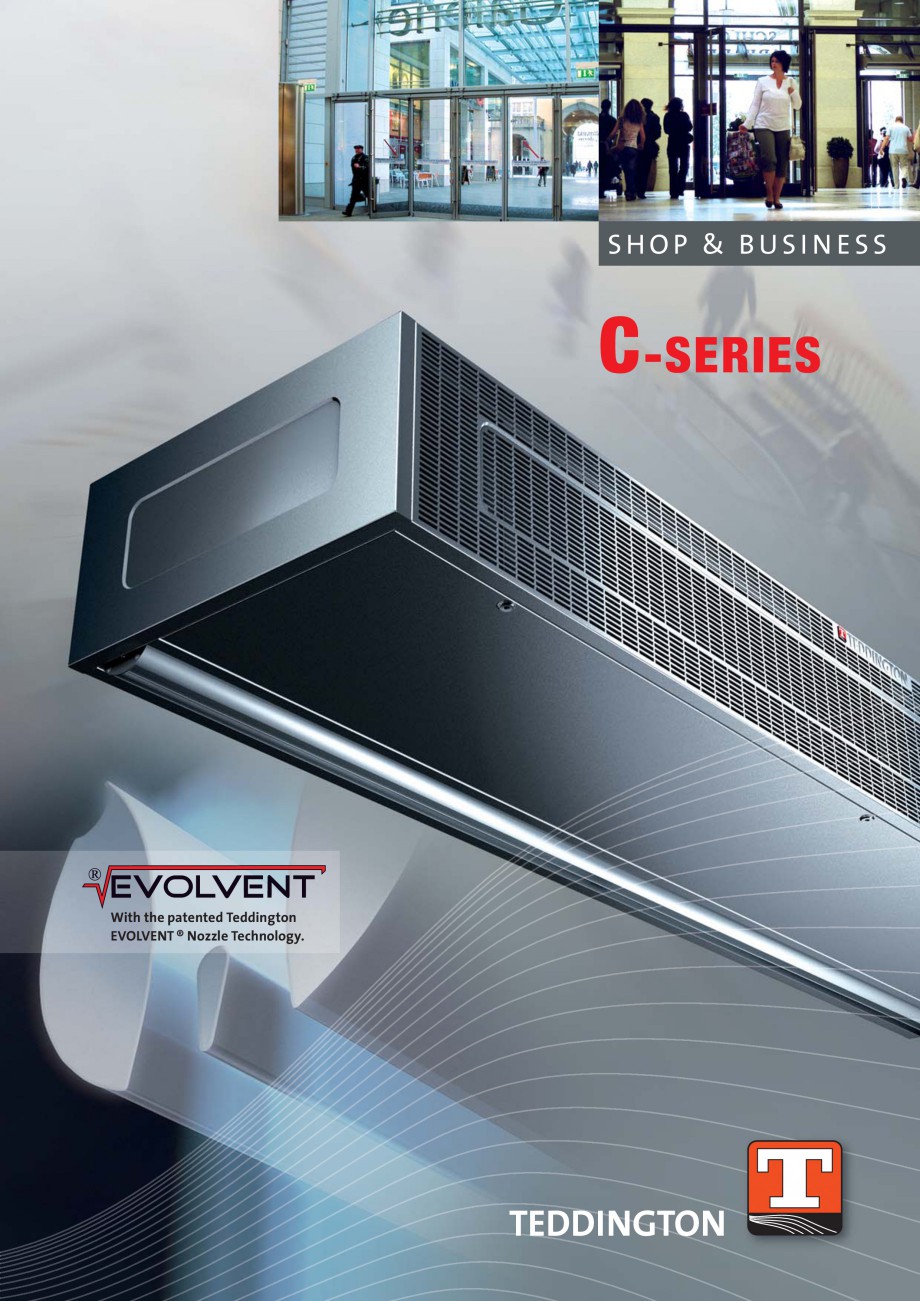 Pagina 1-Perdea de aer pentru spatii comerciale si birouri TEDDINGTON C-SERIES Fisa tehnica Engleza SHOP &...