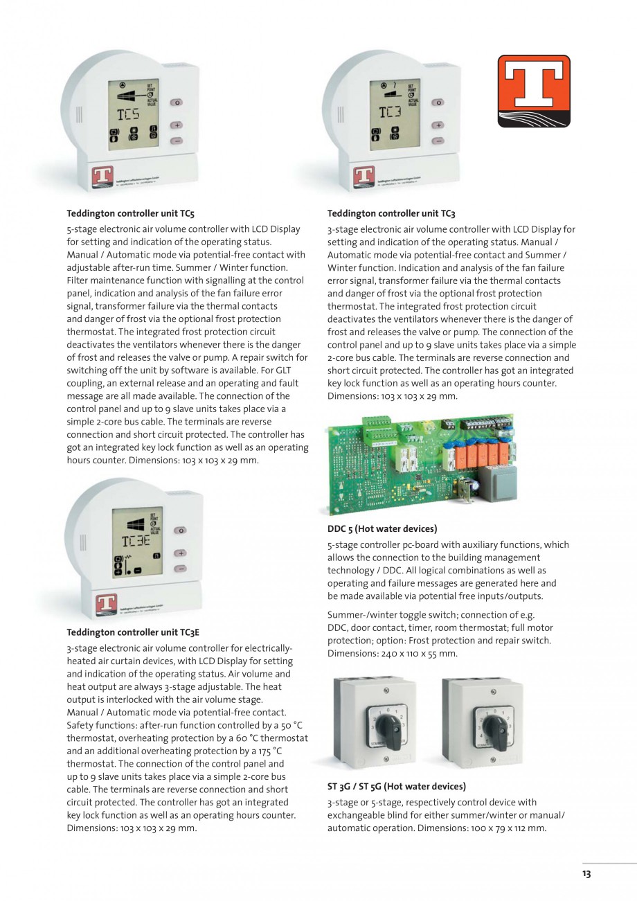 Pagina 13-Perdea de aer pentru spatii comerciale si birouri TEDDINGTON C-SERIES Fisa tehnica Engleza easure...