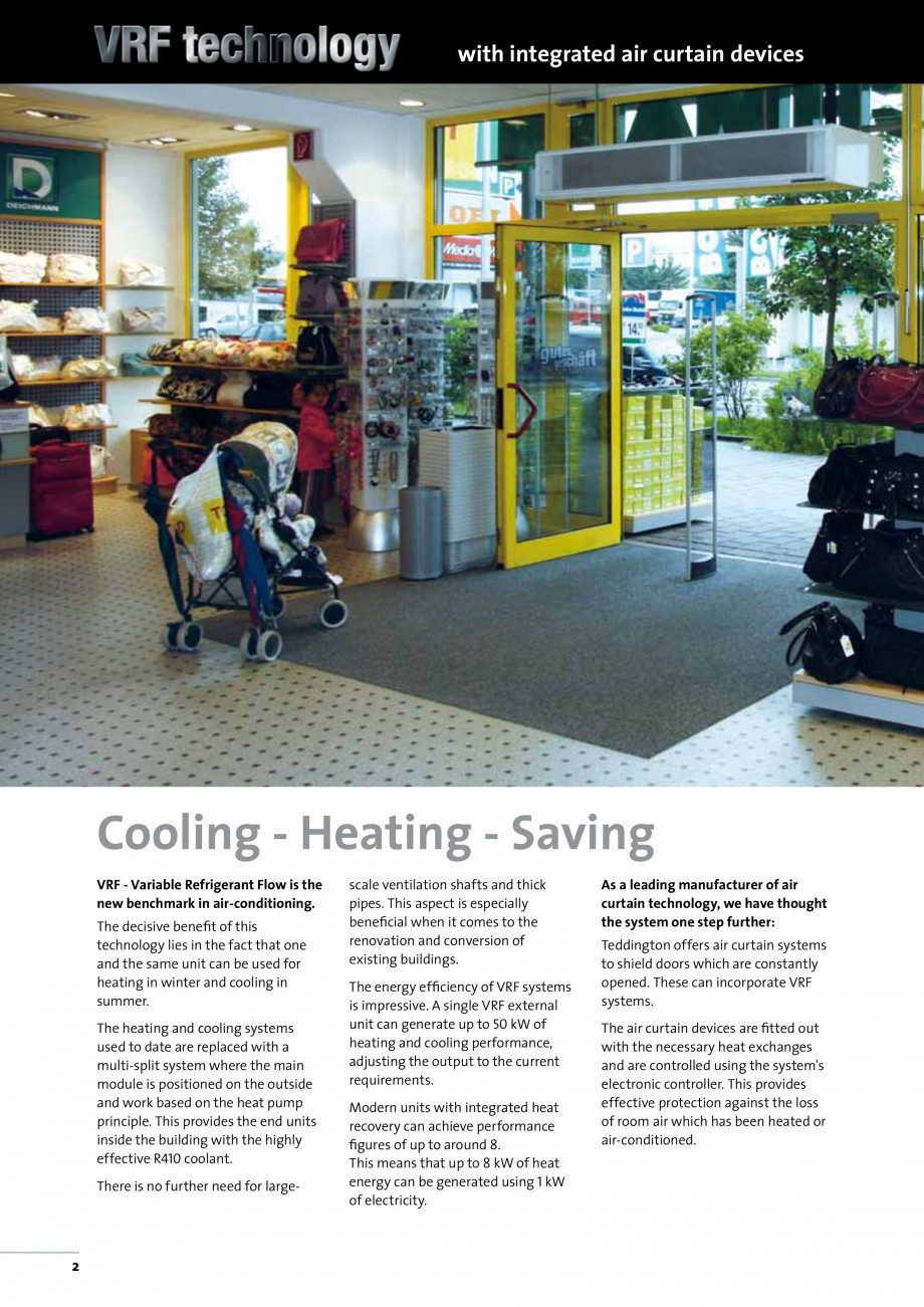 Pagina 15-Perdea de aer pentru spatii comerciale si birouri TEDDINGTON C-SERIES Fisa tehnica Engleza DW...