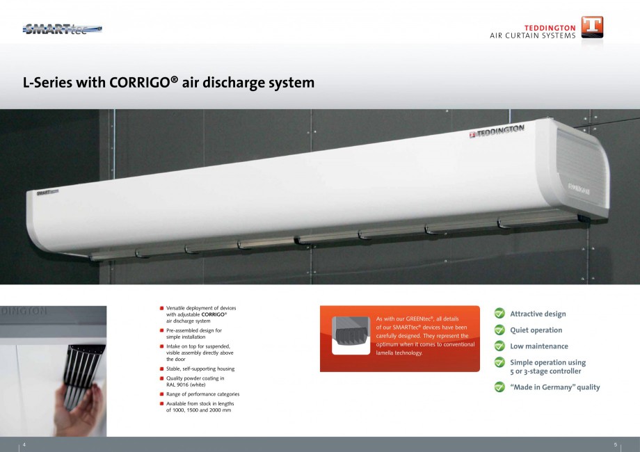 Pagina 3-Perdea de aer pentru spatii comerciale si birouri TEDDINGTON L-SERIES Fisa tehnica Engleza ation
Low...