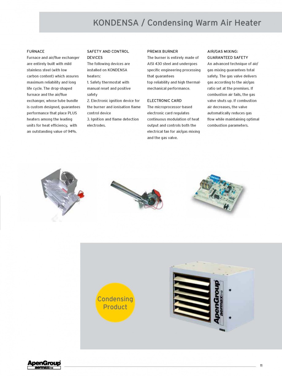 Pagina 4-Aeroterma pe gaz in condensare APEN KONDENSA Fisa tehnica Engleza 