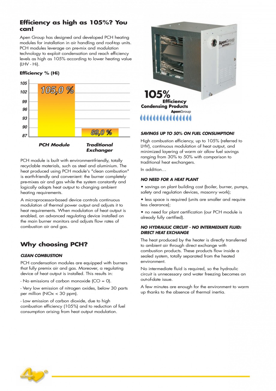Pagina 2-Generatoare de aer cald incorporabile APEN PCH Fisa tehnica Engleza evice controls continuous...