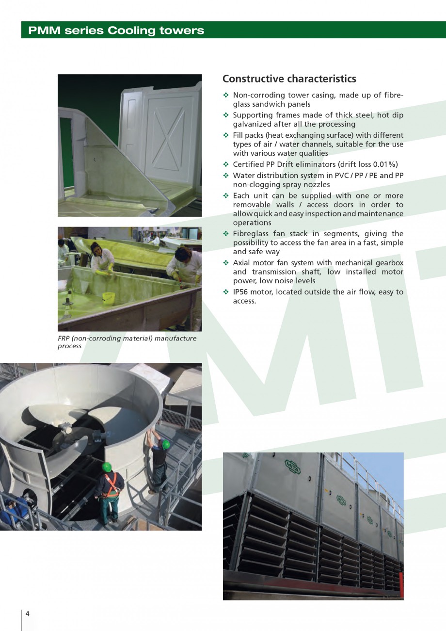 Pagina 4-Turnuri de racire cu circuit deschis MITA PMM Fisa tehnica Engleza ng solutions for over 50 years...