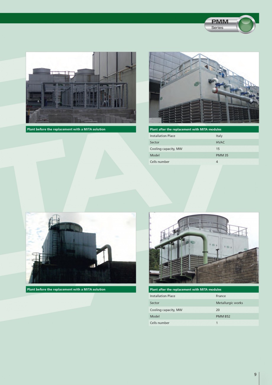 Pagina 9-Turnuri de racire cu circuit deschis MITA PMM Fisa tehnica Engleza  systems
�	 Technical...