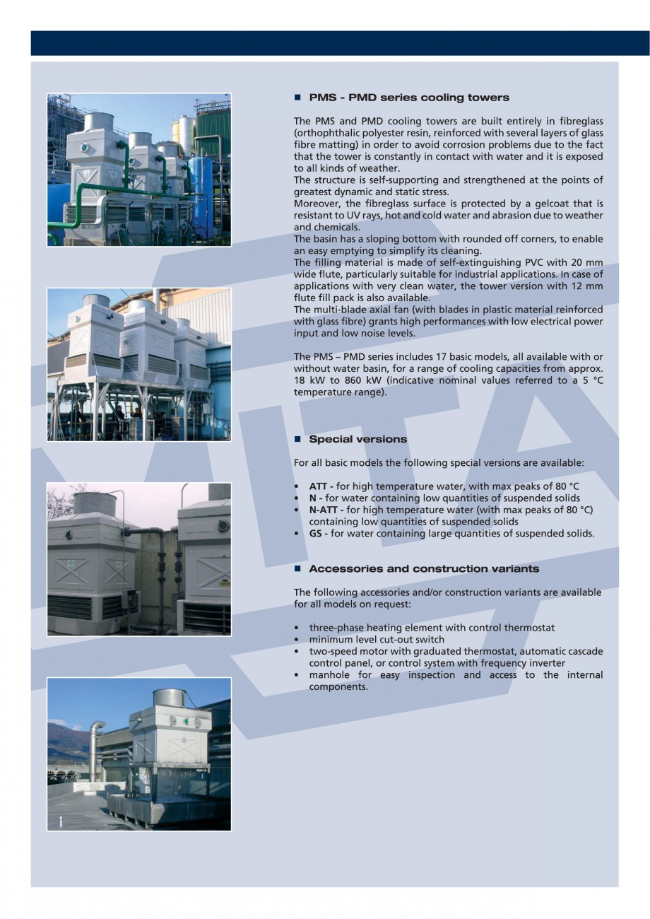 Pagina 2-Turnuri de racire cu circuit deschis MITA PMS-D Fisa tehnica Engleza 