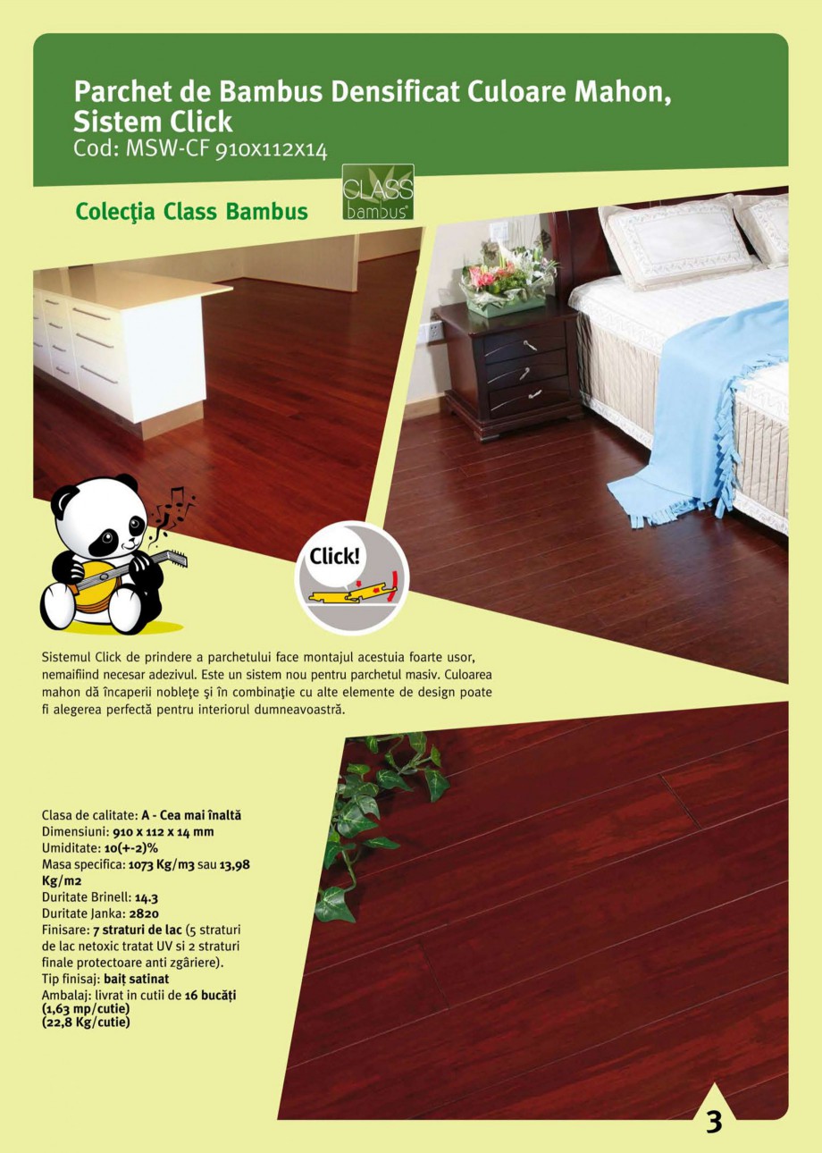 Pagina 5-Parchet din bambus CLASS BAMBUS Parchet bambus densificat, Parchet bambus clasic Catalog, brosura...