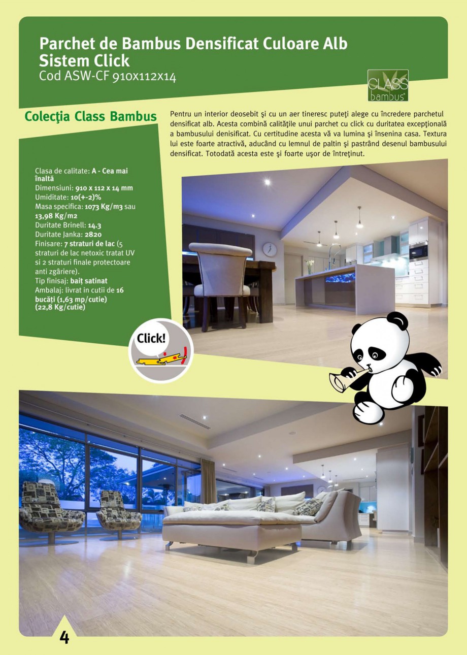 Pagina 6 - Parchet din bambus CLASS BAMBUS Parchet bambus densificat, Parchet bambus clasic Fisa...
